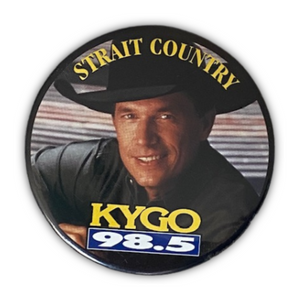98.5 KYGO George Strait VTG Button