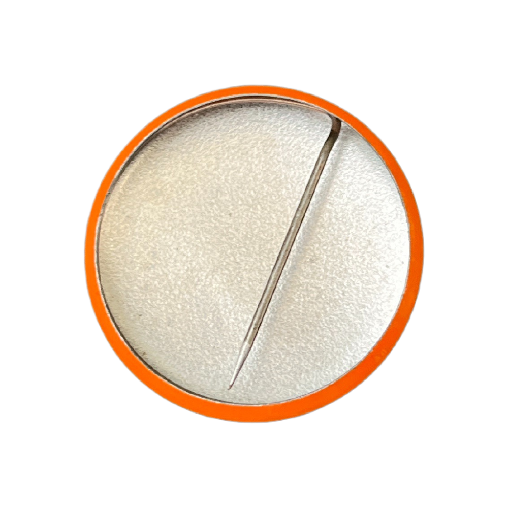 Long Live Rock Orange Button