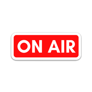 On Air 3" Vinyl Sticker