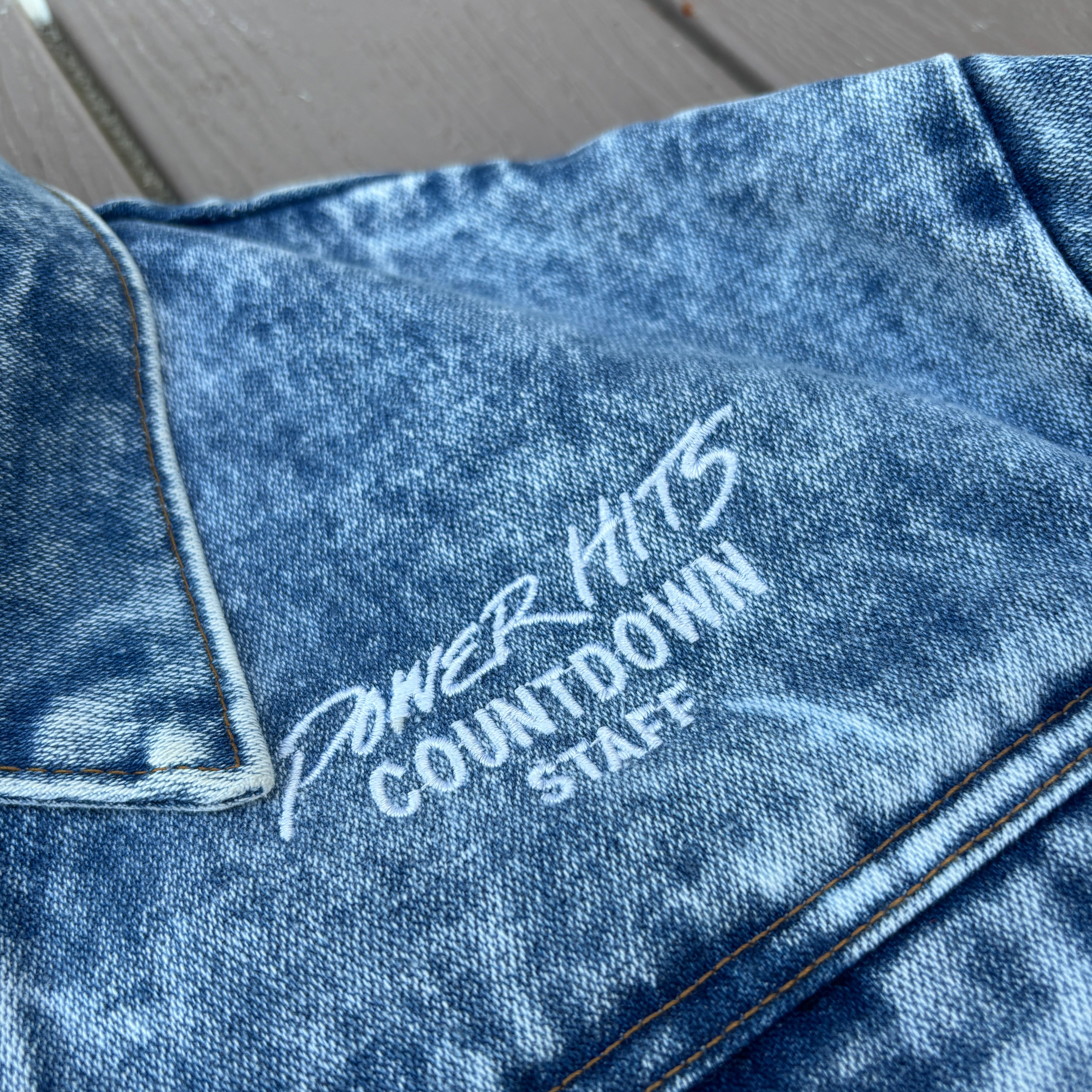 Power 104 KRBE Denim Jacket STAFF VTG
