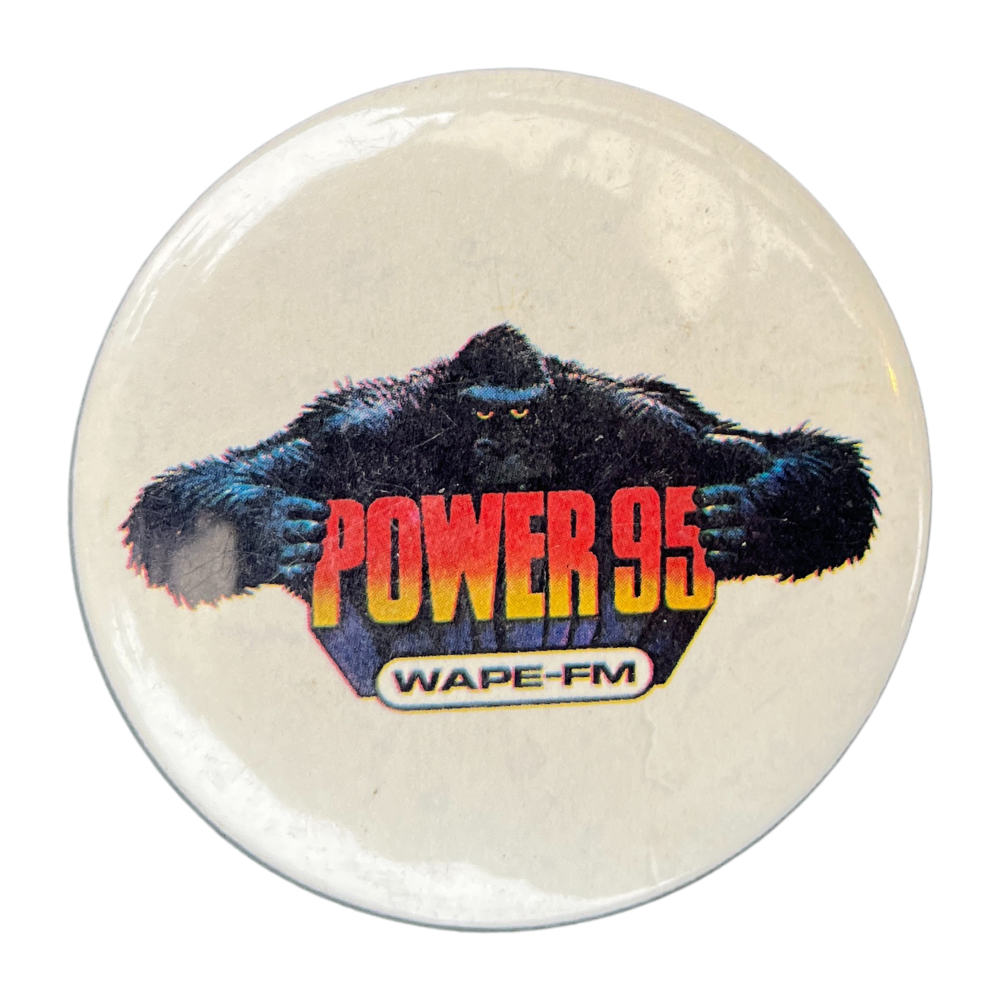 Power 95 WAPE-FM Radio Station VTG Button