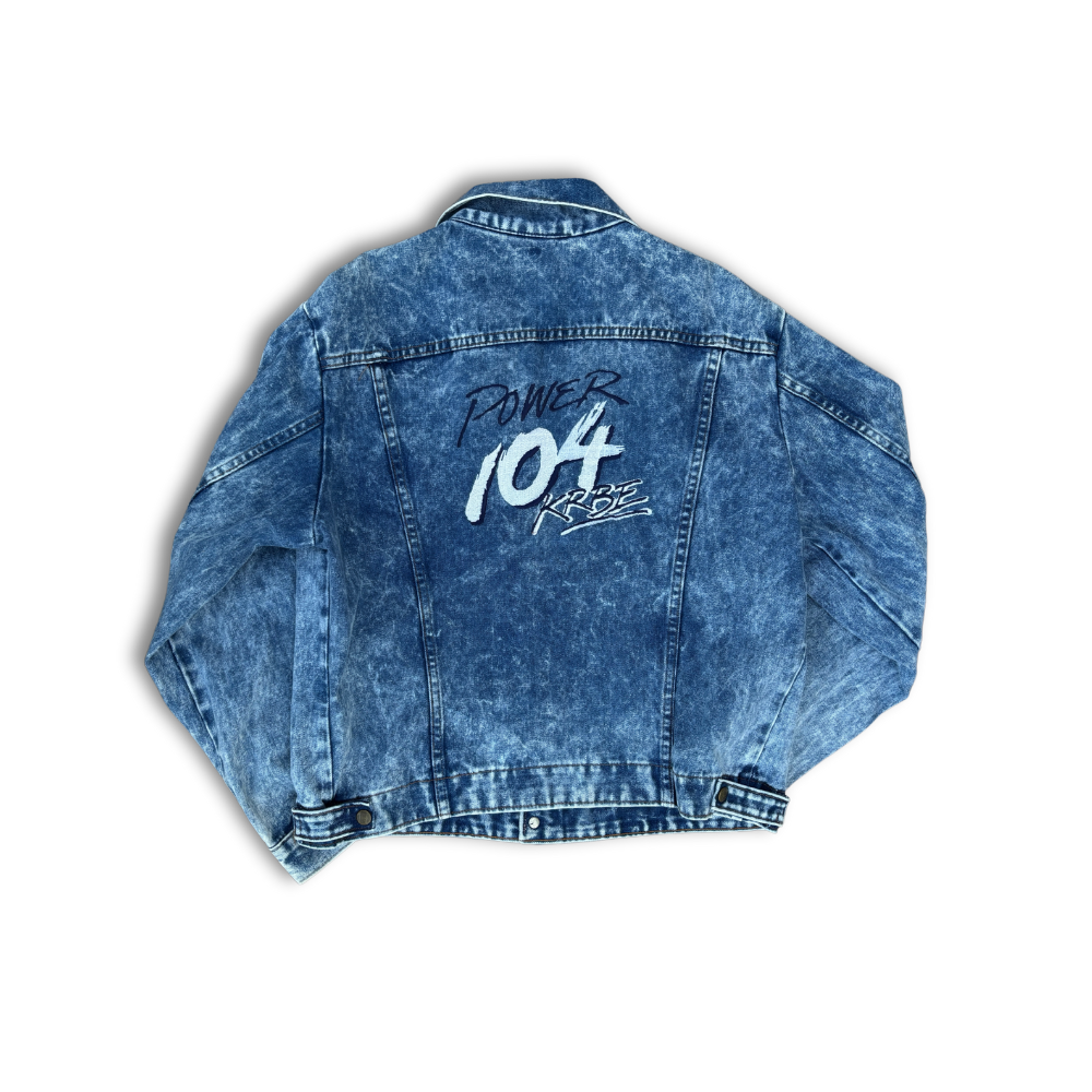 Power 104 KRBE Denim Jacket STAFF VTG