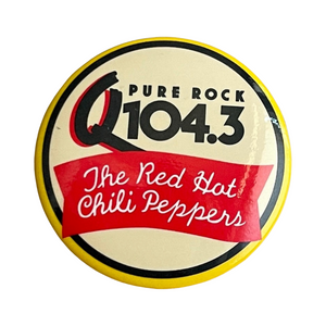 Q 104.3 Red Hot Chili Peppers VTG Radio Button