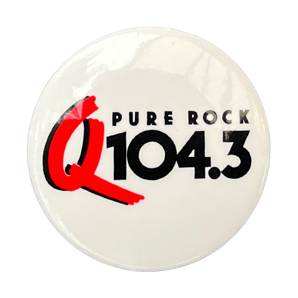 
            
                Load image into Gallery viewer, Q 104.3 &amp;#39;Pure Rock&amp;#39; Logo Button
            
        