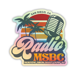 RADIO MSBC 36 Vinyl Holographic Sticker