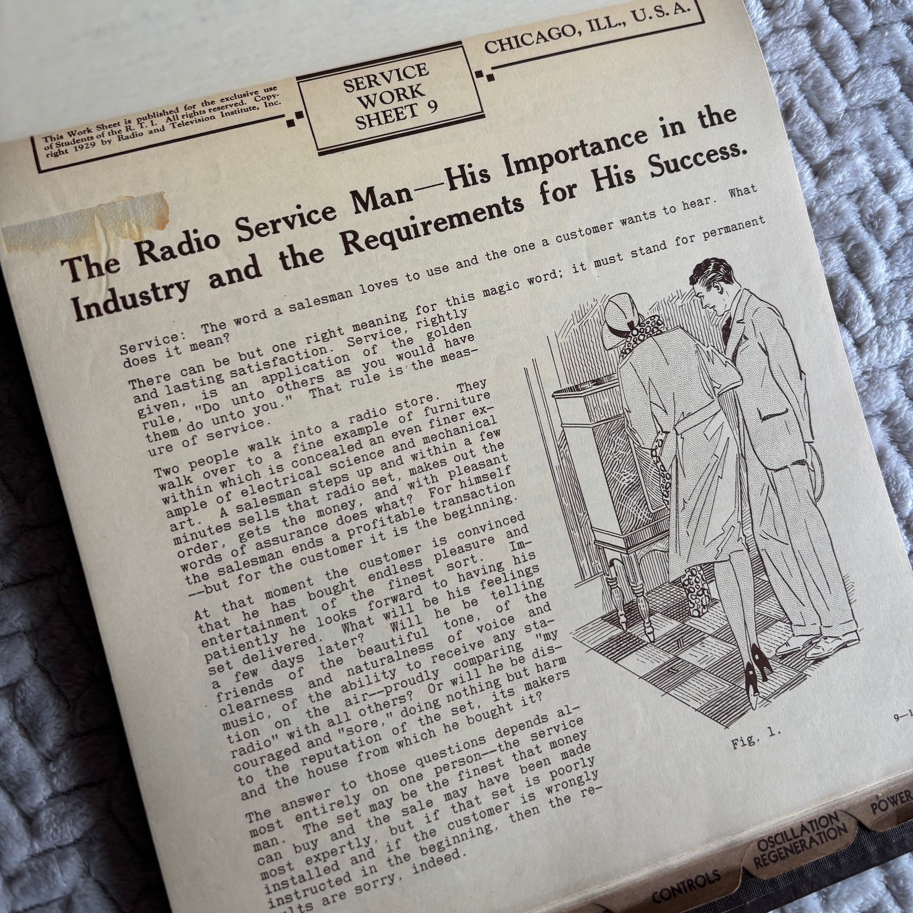 Radio and Television Institute Service Manual 2 VTG