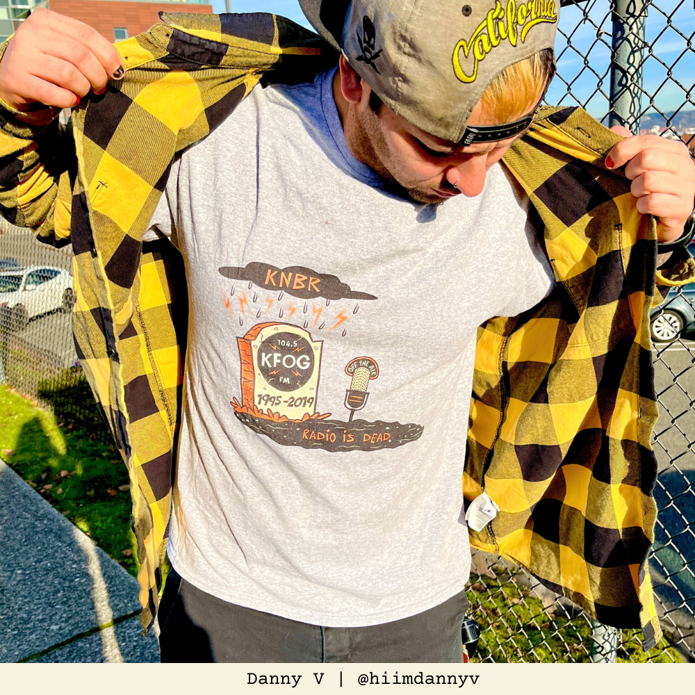 KNBR KFOG 'Radio is D3ad' T-Shirt