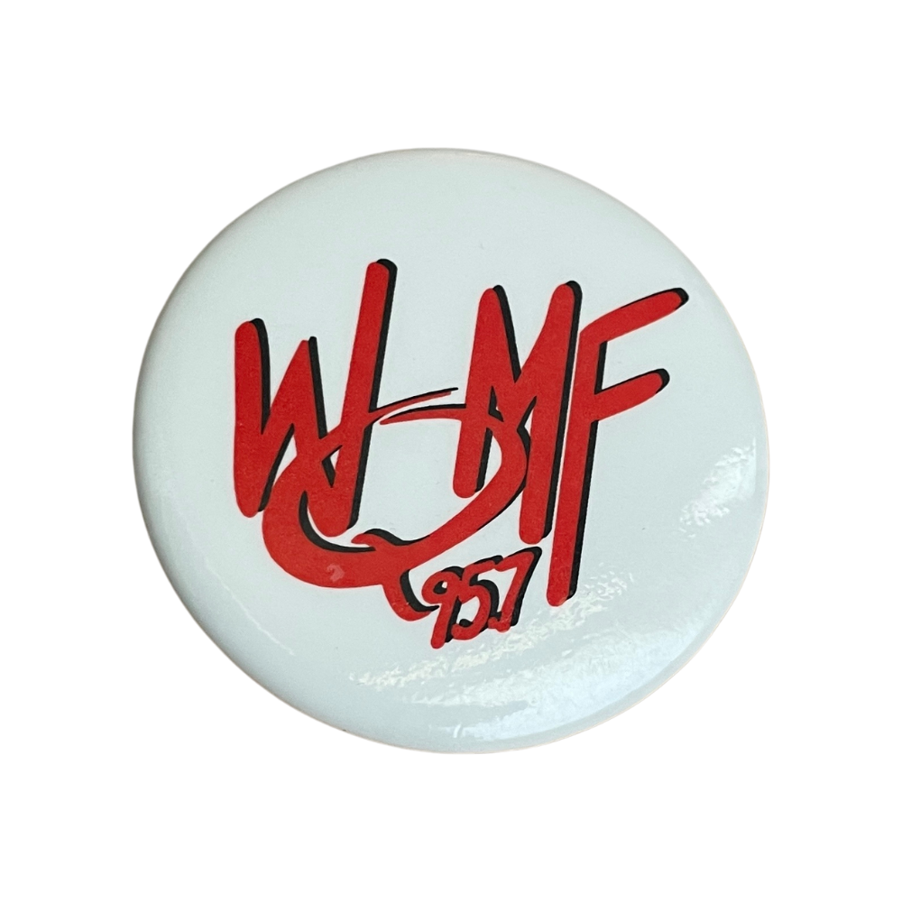 WQMF 95.7 Radio Station VTG Button