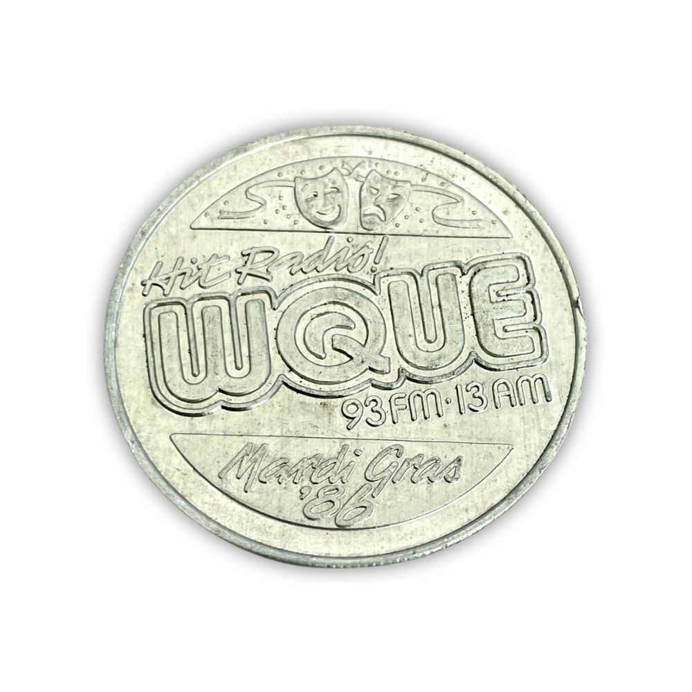 WQUE Mardi Gras Promo Coin VTG
