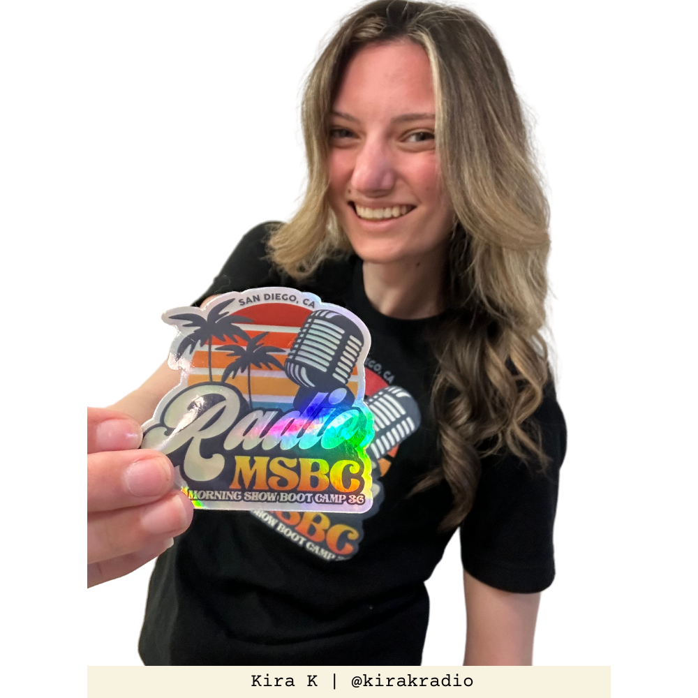 RADIO MSBC 36 Vinyl Holographic Sticker