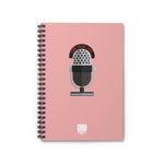 Rose Gold ON THE AIR Microphone Spiral Notebook