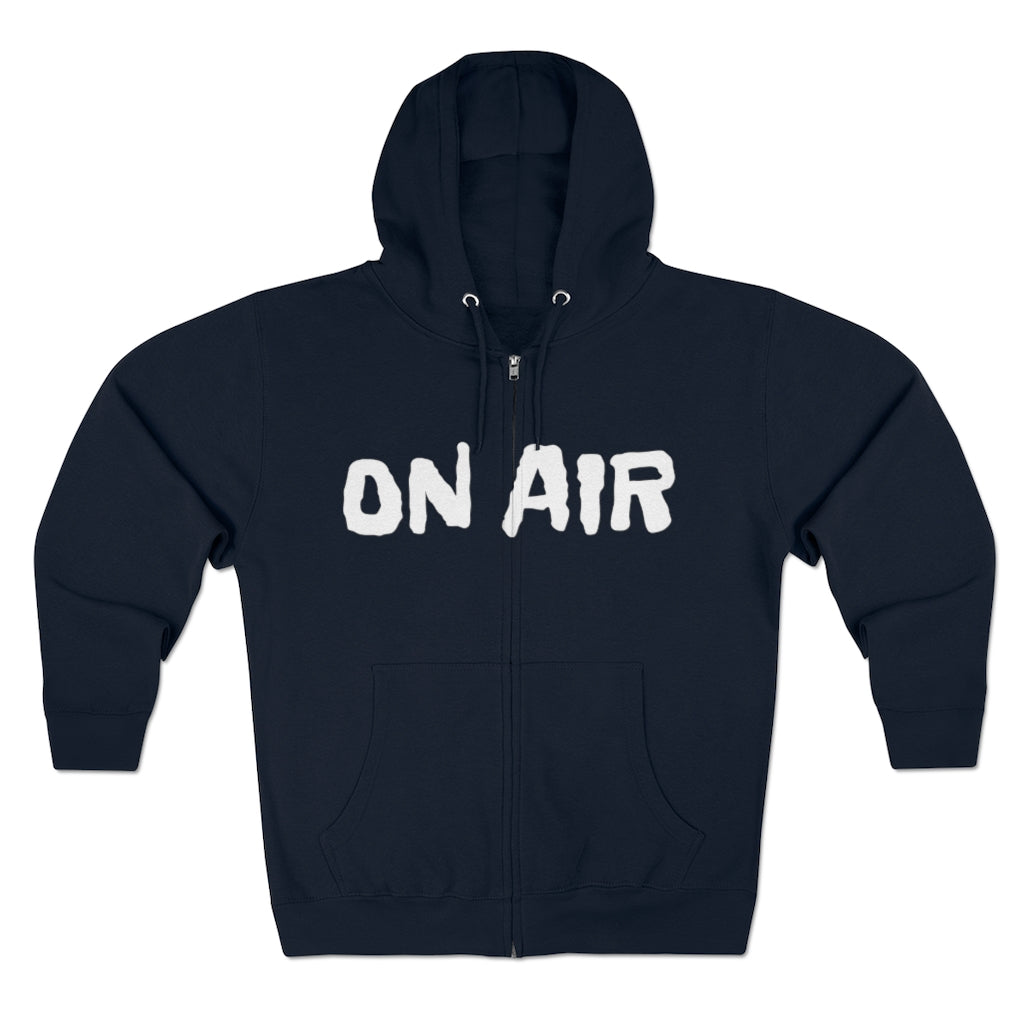 On Air (TRF LOGO ON BACK) Emo Punk Goth Unisex Full Zip Hoodie