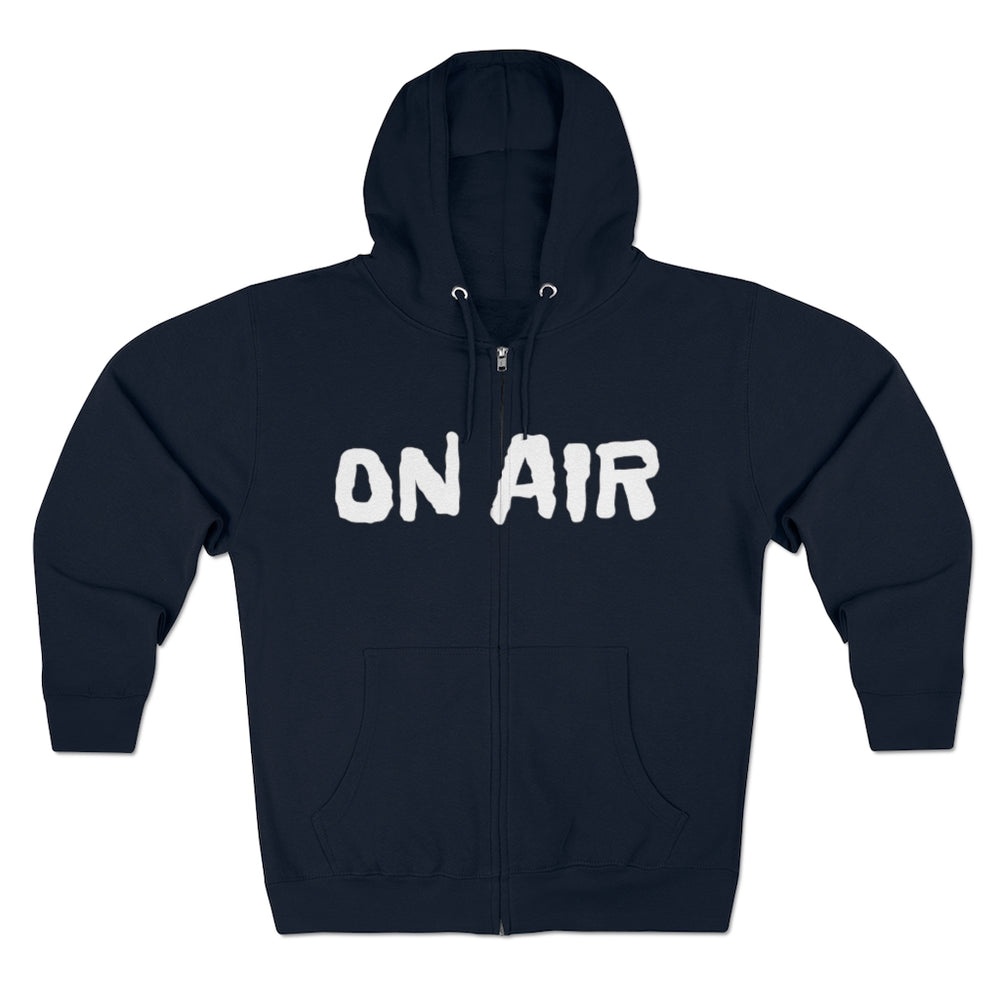 On Air (TRF LOGO ON BACK) Emo Punk Goth Unisex Full Zip Hoodie