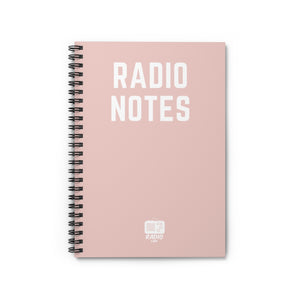 
            
                Load image into Gallery viewer, Rose Gold Radio Notes Spiral Notebook - Ruled
            
        