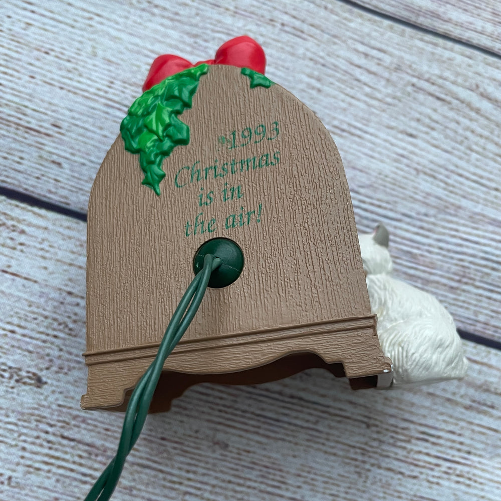 Vintage 1993 Hallmark Cat Holiday Ornament