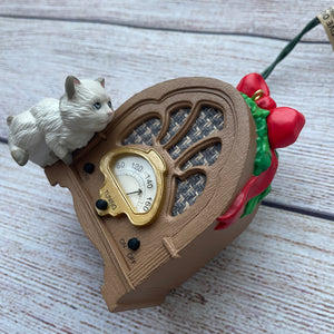 Vintage 1993 Hallmark Cat Holiday Ornament