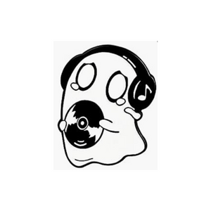 Emo DJ Ghost Halloween Pin
