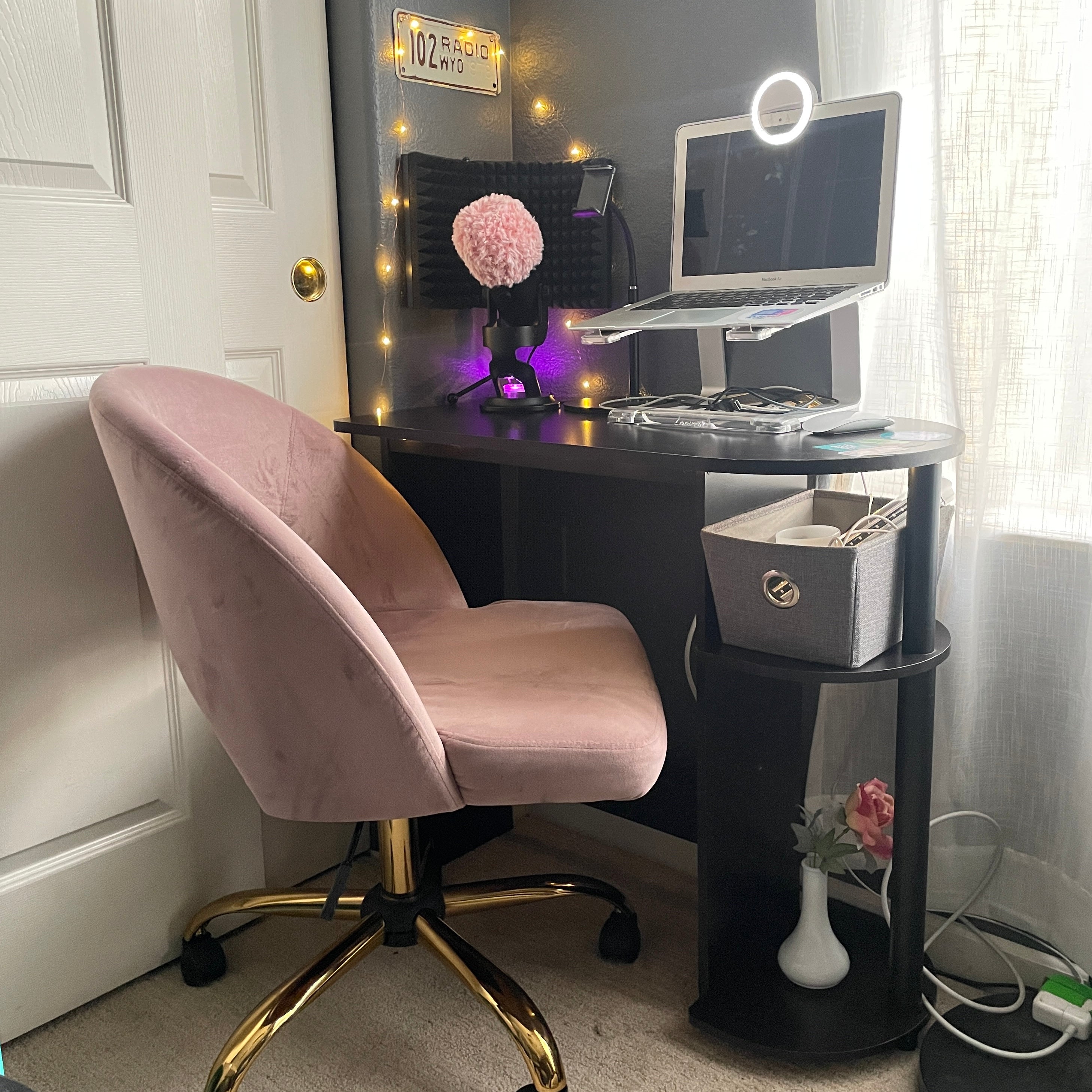 Pink Fuzzy Crocheted Blue Yeti Mic Windscreen Pop Filter