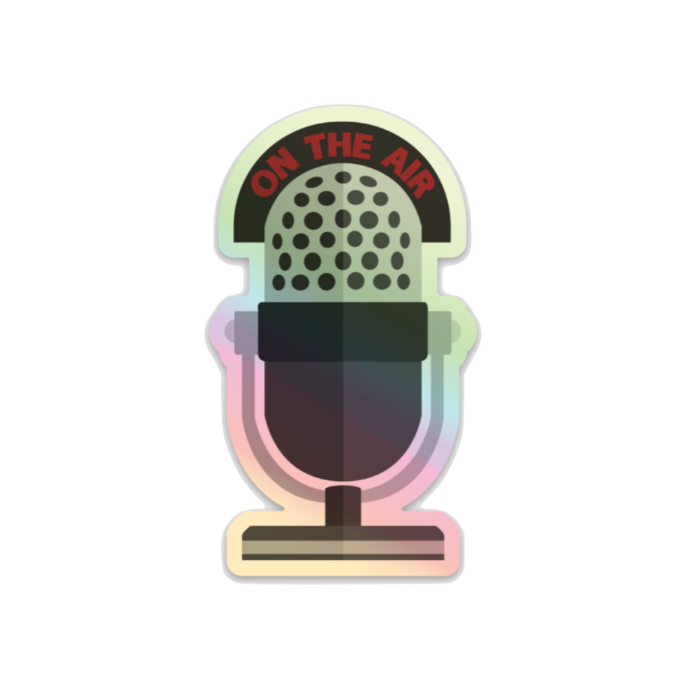 Holographic Microphone Sticker – The Radio Fam