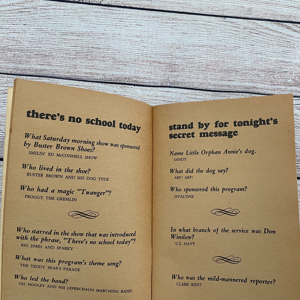 Vintage 1960's Radio Game Book