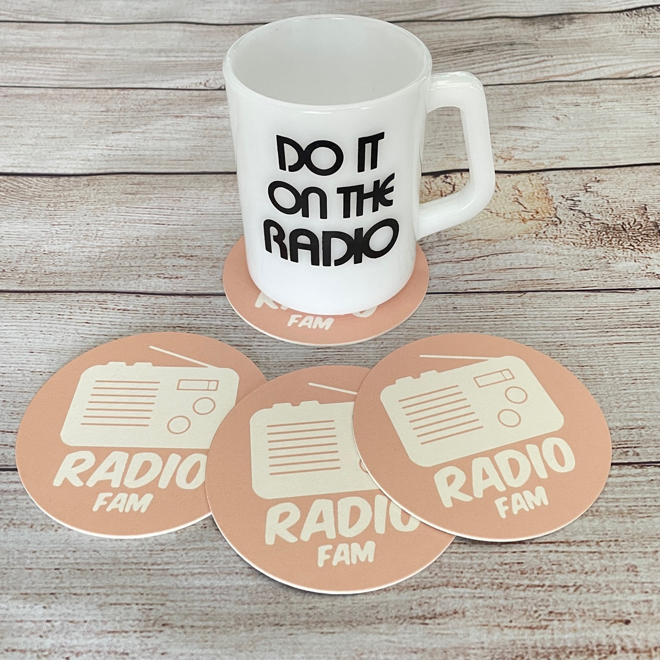 Rose Gold Logo Coasters