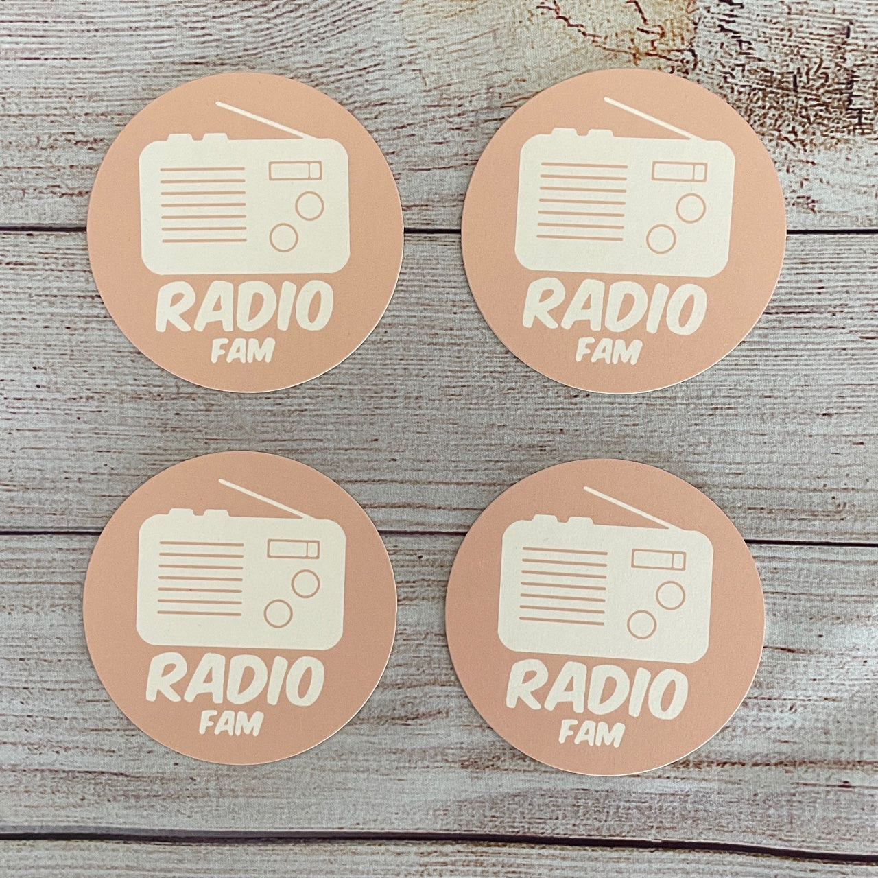 Rose Gold Logo Coasters