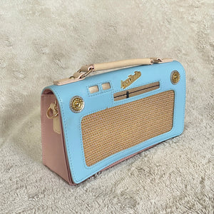 Cute Pink & Blue Radio Purse