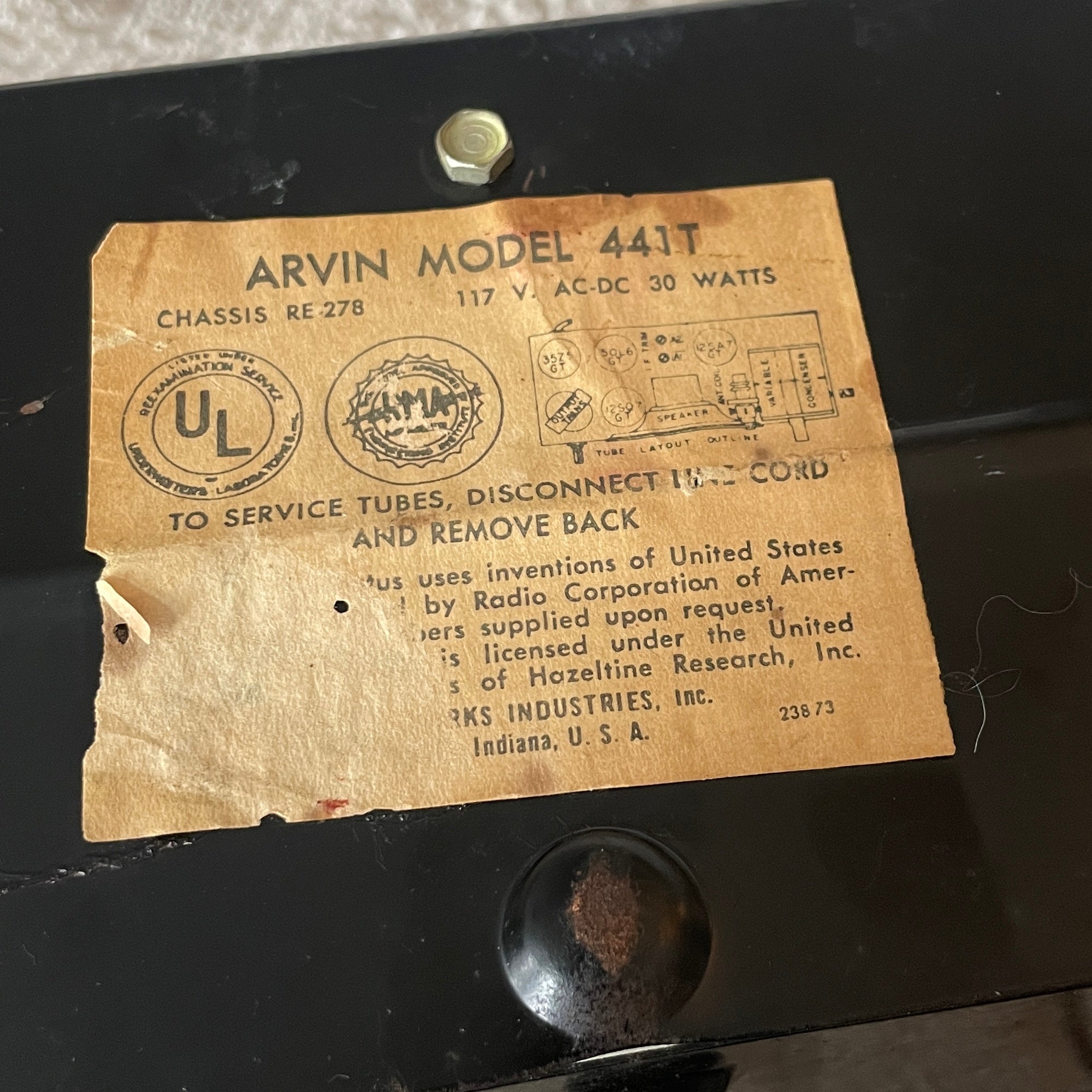 Hopalong Cassidy Arvin Radio VTG