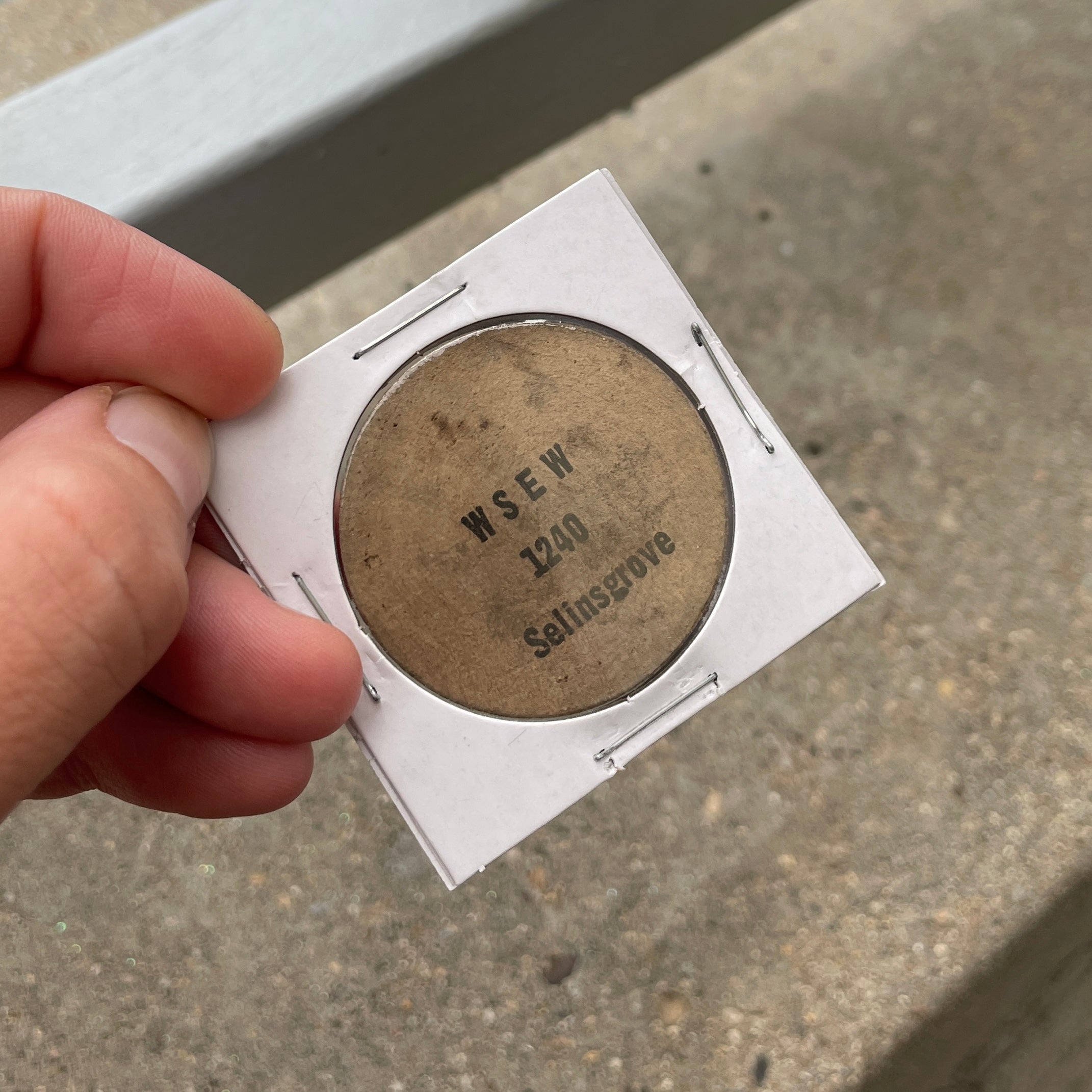 WSEW 1240 AM Wooden Nickel VTG