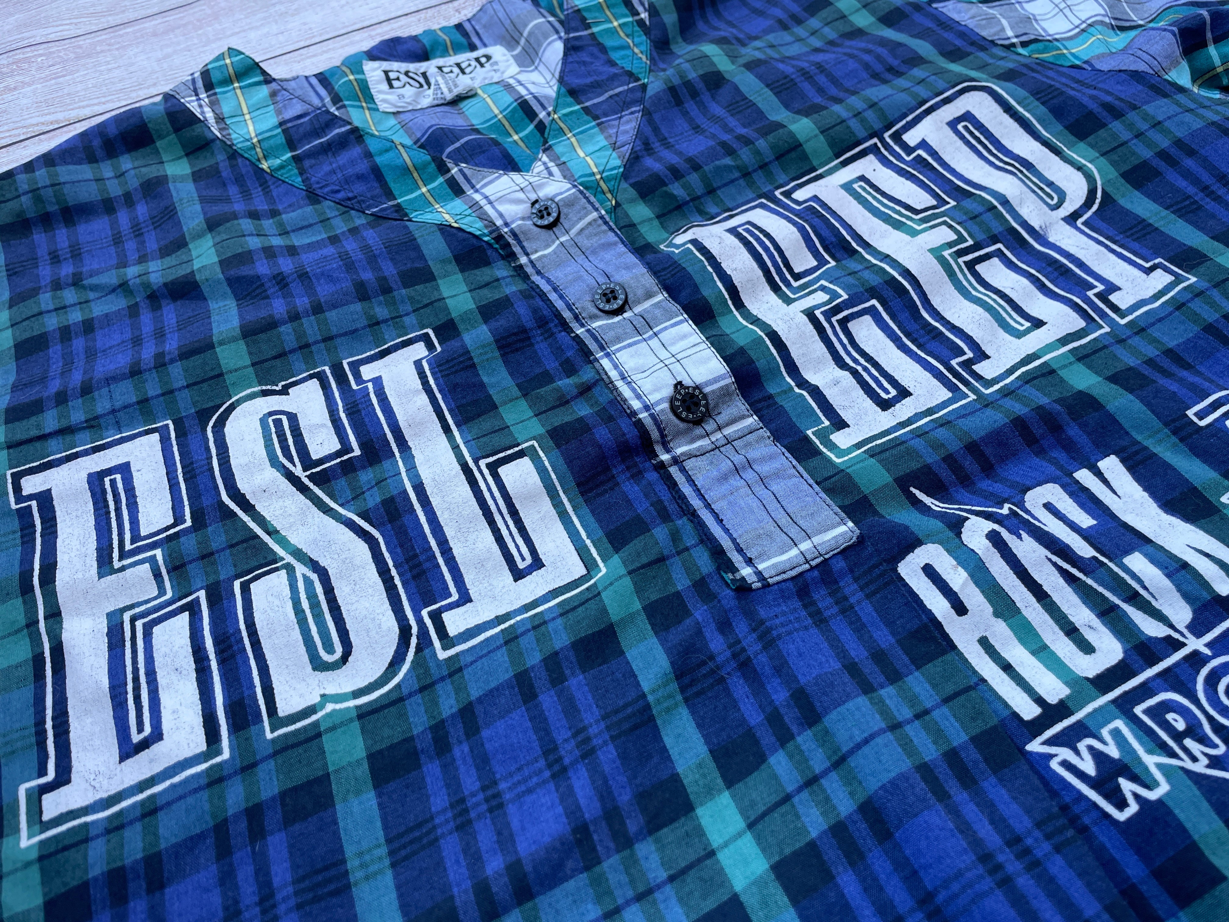 ROCK WROQ Radio ESLEEP VTG Pajama Top