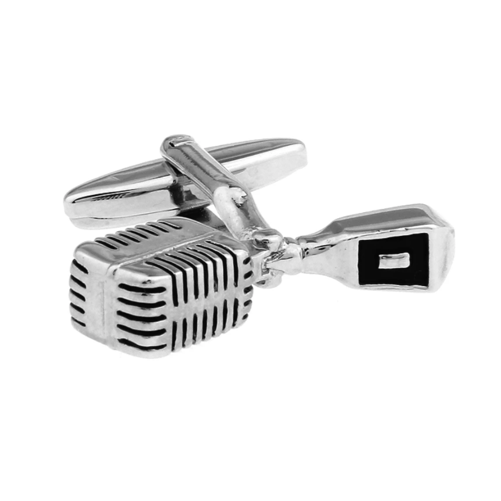 Retro Microphone Cufflinks