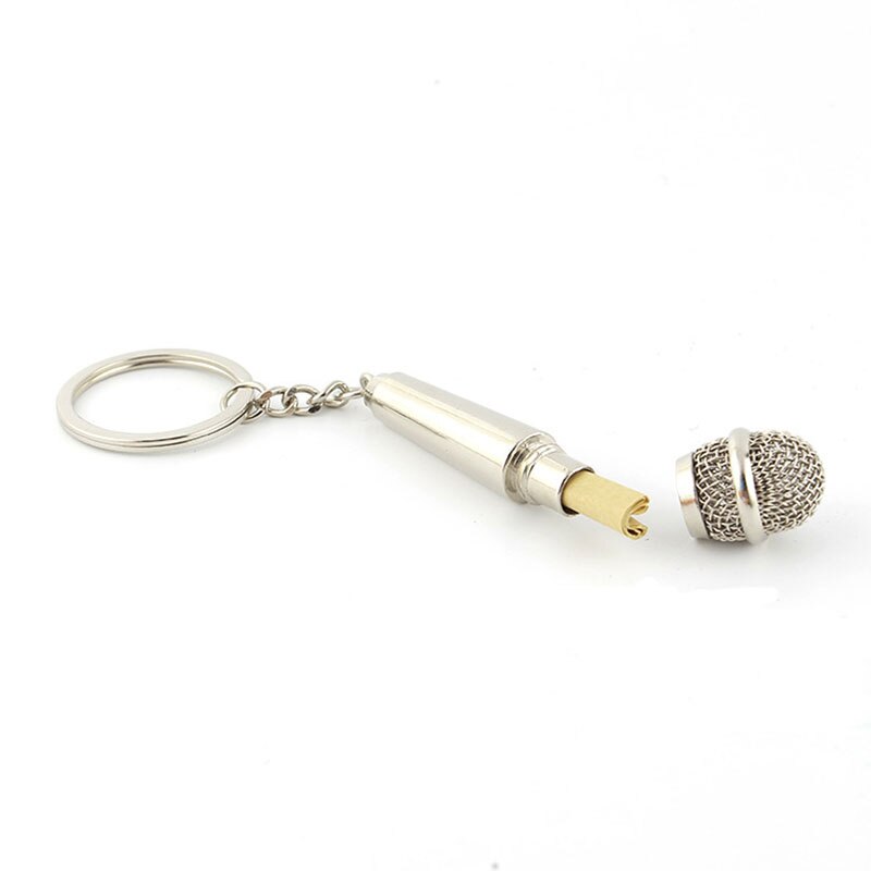 Microphone Radio DJ Keychain