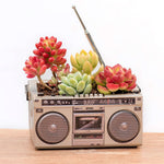 Boombox Succulent Planter