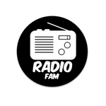 Matte Black Radio Fam Logo Sticker