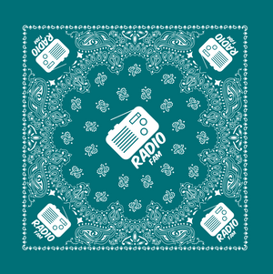 Radio Fam Logo Teal Bandana