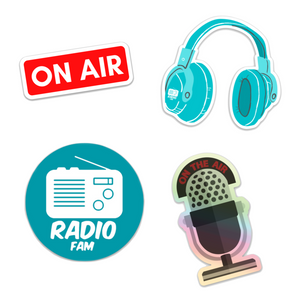 Radio FAMily 4-Pack Stickers