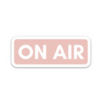 Pink Rose Gold On Air Sticker