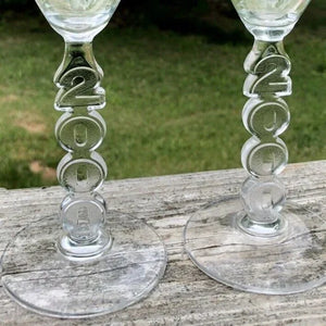 Vintage Y2K WKKT 96.9 Kat Country Champagne Flute